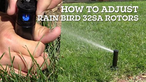 How to adjust Rain Bird 32sa Rotor Sprinklers